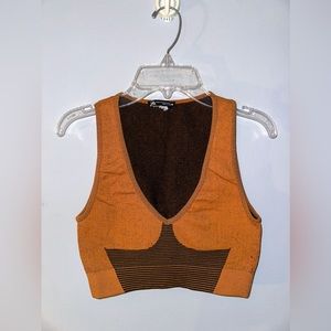 XS/S zara v neck crop top (part of a set)